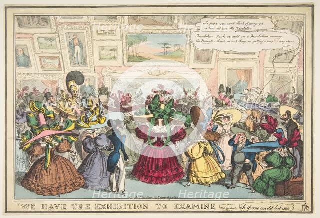 We Have the Exhibition to Examine, 1810-40. Creator: William Heath.