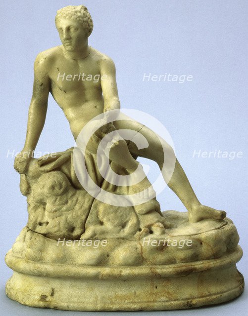 Statue of a young man, Roman, 2nd century AD. Artist: Unknown