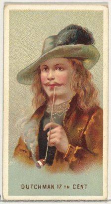 17th Century Dutchman, from World's Smokers series (N33) for Allen & Ginter Cigarettes, 1888. Creator: Allen & Ginter.