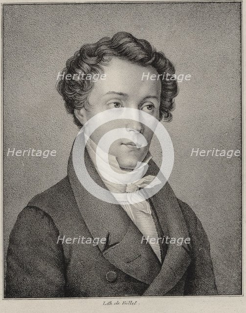 Portrait of the composer Friedrich Ernst Fesca (1789-1826), 1830.