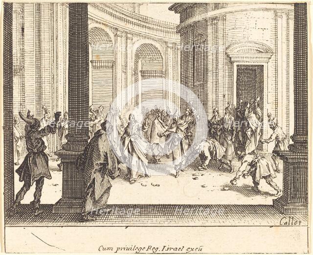 Christ and the Woman Taken in Adultery, 1635. Creator: Jacques Callot.