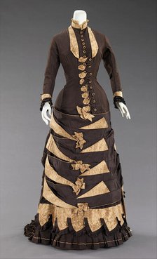 Wedding dress, American, 1879. Creator: Unknown.