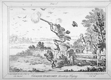 'Cockney-sportsmen shooting flying', 1800.               Artist: James Gillray