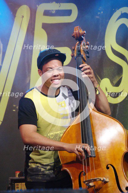 Michael Bowie, Love Supreme Jazz Festival, Glynde Place, East Sussex, 2015. Artist: Brian O'Connor.