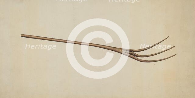 Pitch Fork, c. 1937. Creator: Earl Butlin.