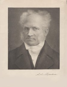 Portrait of Arthur Schopenhauer (1788-1860), First half of the 19th cent. Creator: Rohrbach, Paul (1817-after 1862).