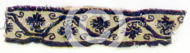 Textile Fragment, Coptic, 5th century. Creator: Unknown.