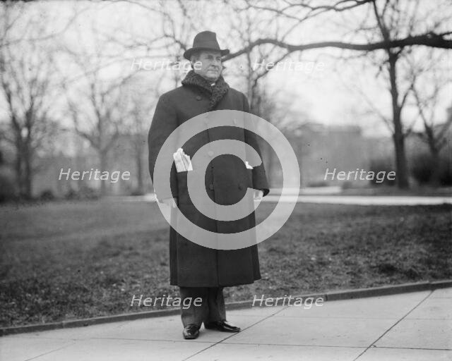 William Jennings Bryan, Rep. from Nebraska, 1911. Creator: Harris & Ewing.