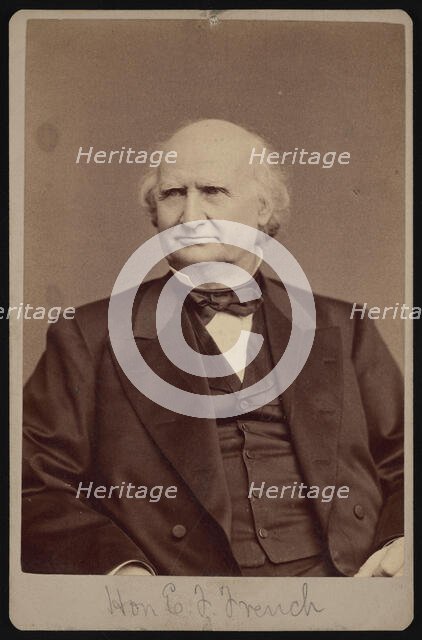Portrait of Ezra Bartlett French (1810-1880), 1878. Creator: Samuel Montague Fassett.