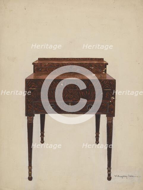 Georgian Desk, 1935/1942. Creator: Willoughby Ions.