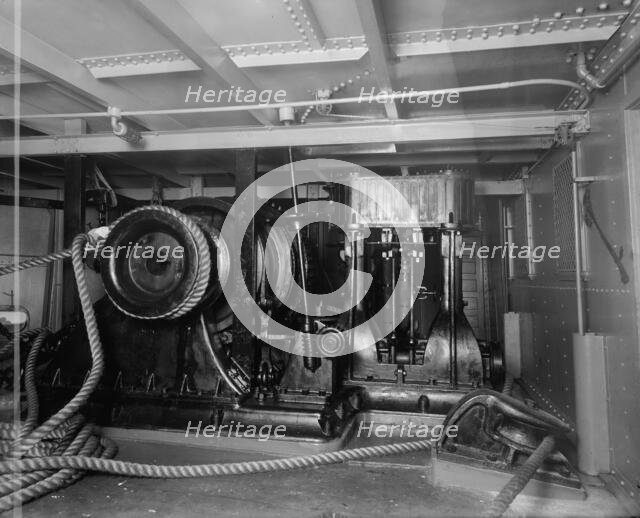 The Steam windlass, S.S. J.H. Sheadle, between 1906 and 1910. Creator: Unknown.