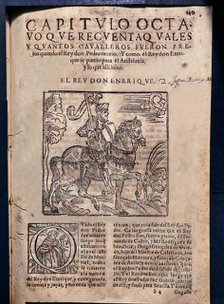 Chronicle of the Kings of Castile by Pedro Lopez de Ayala, the 8th chapter, beginning of the stor…