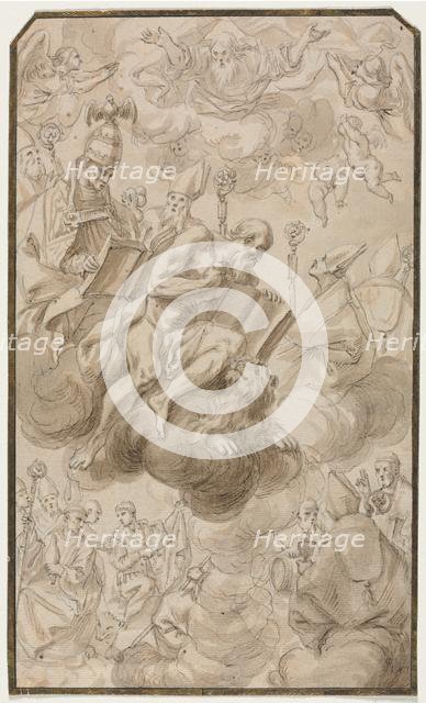 Ascension of Saint Jerome, 1600s. Creator: Karel Skréta (Czech, 1610-1674).