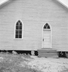 Negro Baptist church, Person County, North Carolina, 1939. Creator: Dorothea Lange.