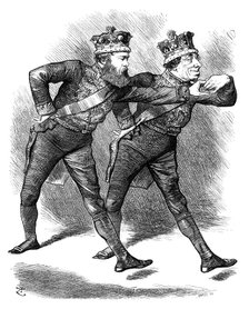 The 'Pas De Deux!', 1878.Artist: Swain