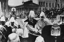 King Edward VII and Kaiser Wilhelm II in Berlin, February 1909 (1964). Artist: Unknown