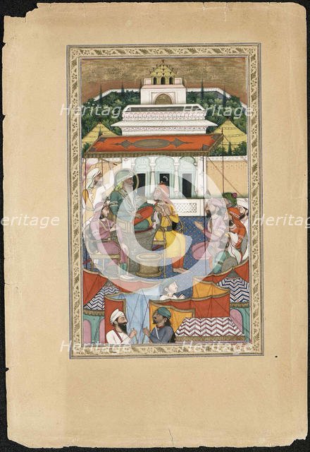 Maharaja Ranjit Singh, 1841. Creator: Imam Bakhsh Lahori (active 1830s-1840s).