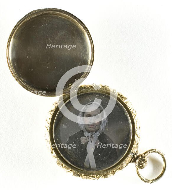 Untitled (locket with portrait of woman), 1839/60.  Creator: Unknown.