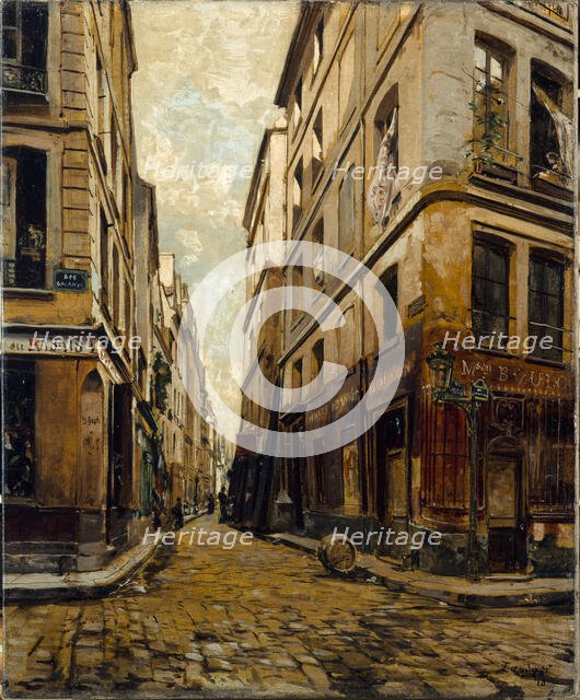 Rue de l'Hotel-Colbert, in 1888, 1888. Creator: Emmanuel Lansyer.