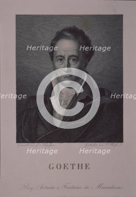 Portrait of the author Johann Wolfgang von Goethe (1749-1832). Artist: Kügelgen, Gerhard, von (1772-1820)