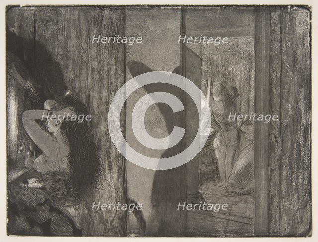 Actresses in Their Dressing Rooms, 1879-80. Creator: Edgar Degas.