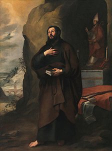 Saint Adelelmus of Burgos, c1655. Creator: Murillo, Bartolomé Estebàn (1617-1682).