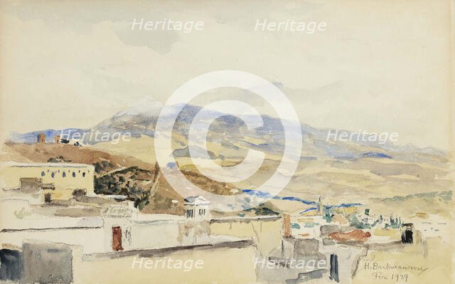 View of Fez, 1939. Creator: Hugo Backmansson.