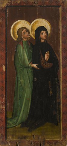 Our Lady of Sorrows and St John the Evangelist from the Scene of the Crucifixion, between 1440-1465. Creator: Unknown.