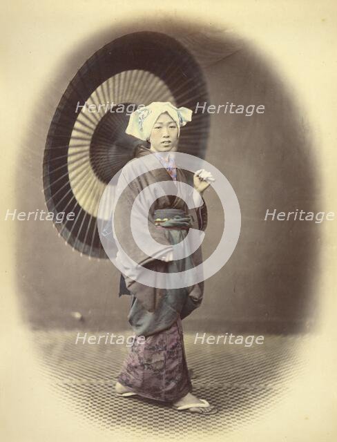 Country Girl in Out-Door, or Traveling Costume, 1866-1867. Creator: Felice Beato.