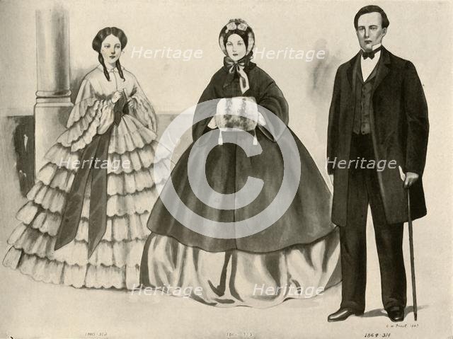 'Clothing from 1860-1870', 1907, (1937). Creator: Cecil W Trout.