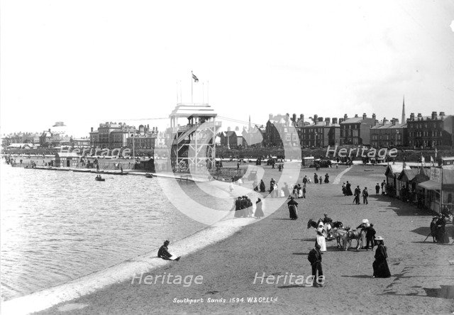 Southport Sands, Lancashire, 1890-1910. Artist: Unknown