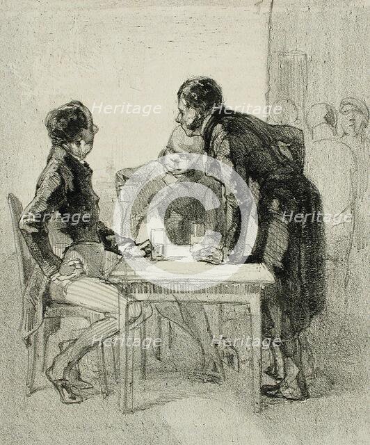 Les Bourgeois, 1856. Creator: Félicien Rops.