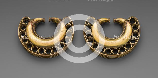 Pair of Earrings, A.D. 1000/1500. Creator: Unknown.