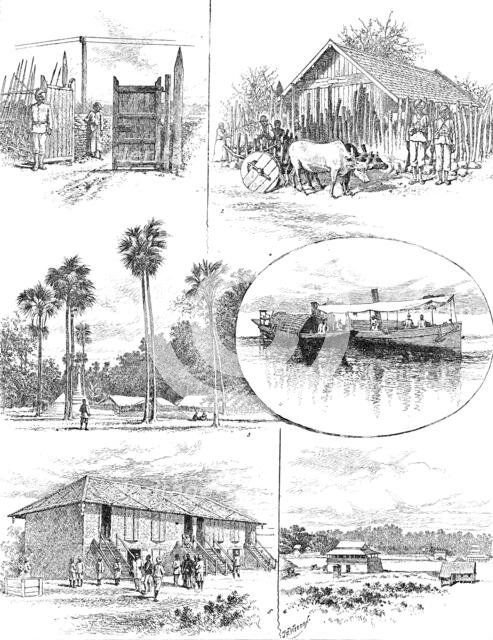 Sketches of the Burmese Military Police, 1890. Creator: Unknown.
