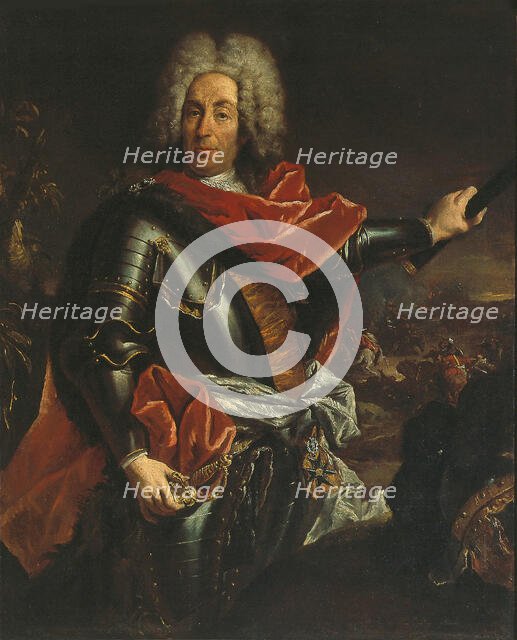 Portrait of Count Johann Matthias von der Schulenburg (1661-1747), 1737-1742. Creator: Guardi, Francesco (1712-1793).