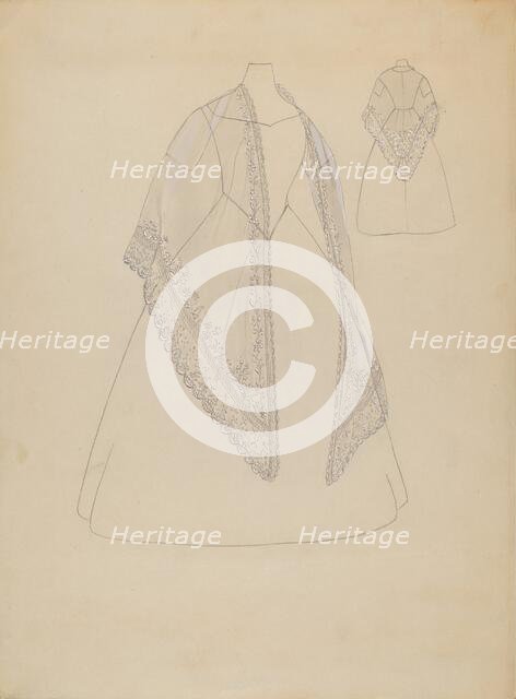 Shawl, c. 1936. Creator: Margaret Concha.