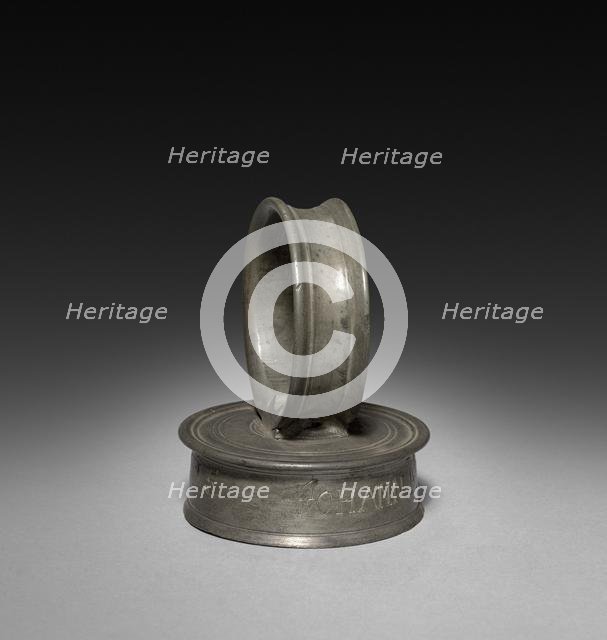 Cannister (lid), 1715. Creator: Johann Melchoir Warner (German).