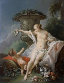 'Venus and Cupid', c18th century. Artist: Unknown.