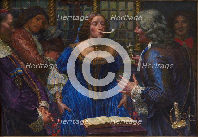 Queen Christina in Palazzo Corsini, 1908. Creator: Kristian Zahrtmann.