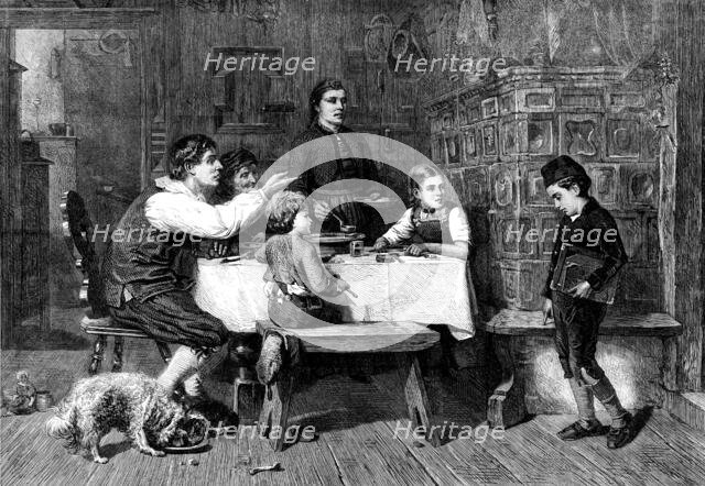 "Kept In", by Julius Geertz, 1871. Creator: Unknown.