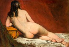 Nude Study Of A Reclining Woman, 1849. Creator: William Etty.