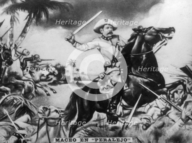 Battle of Peralejo,  (1895), 1920s. Artist: Antonio Maceo Artist: Unknown