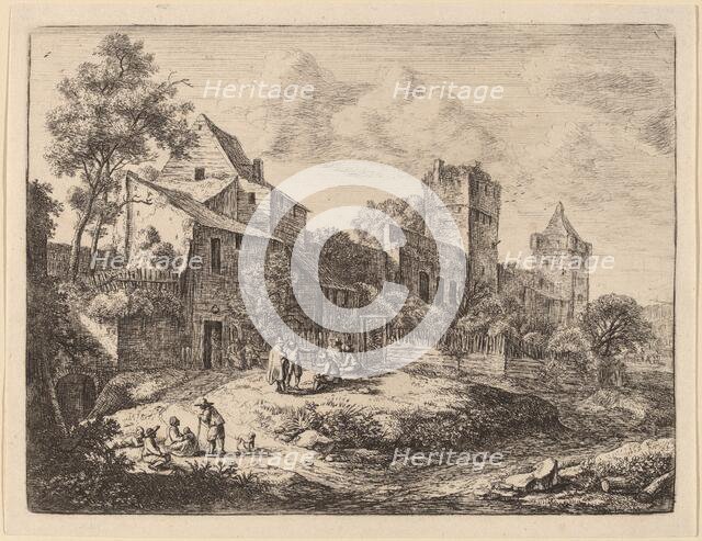 Square in Front of an Inn. Creator: Anthonie Waterloo.