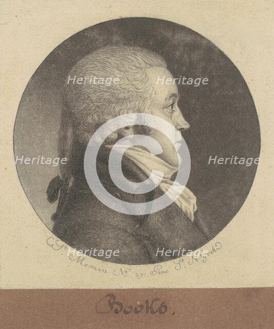 Brooks, 1797. Creator: Charles Balthazar Julien Févret de Saint-Mémin.