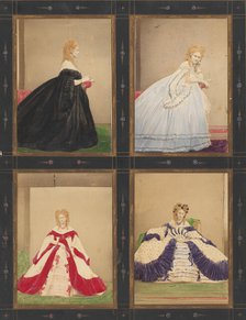 [Variations on the "Elvira" Dress], 1861-67. Creator: Pierre-Louis Pierson.