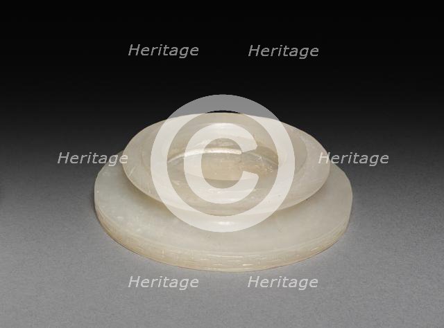 Three-Sectional Altar Group: Small Bowl with Carved Dragon (upper section of base), Qing Dynasty. Creator: Unknown.