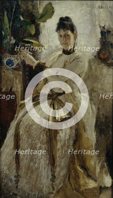 Portrait of Countess Sophia Nikolayevna Golitsyna, 1886. Artist: Korovin, Konstantin Alexeyevich (1861-1939)