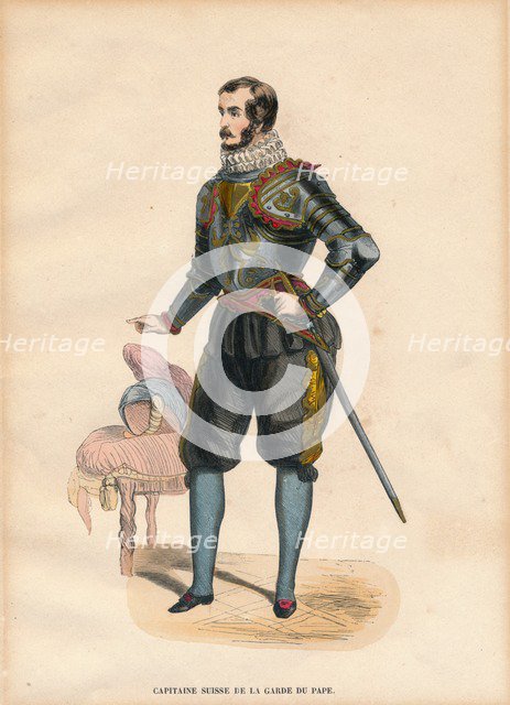 A Captain of the Pope's Swiss Guard, c.1900s. Artist: Unknown
