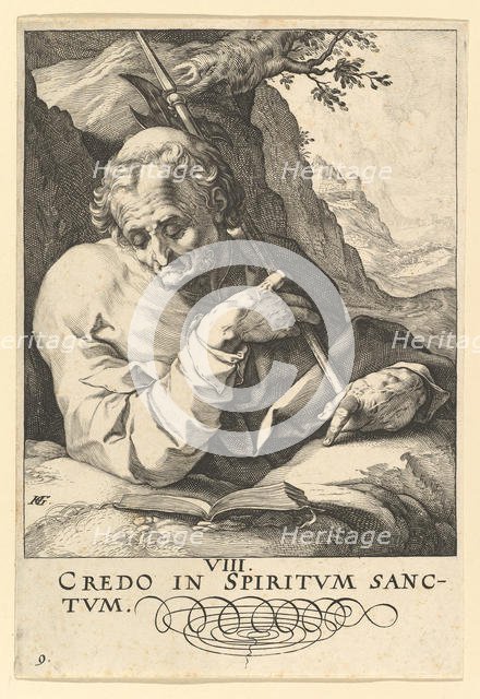 St. Matthew, from Christ, the Apostles and St. Paul with the Creed, ca. 1589. Creator: Hendrik Goltzius.