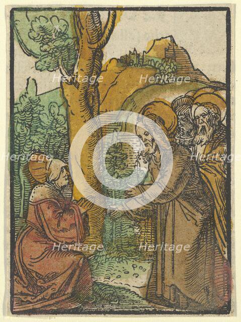 Christ and the Woman of Canaan, from Das Plenarium, 1517. Creator: Hans Schäufelein the Elder.
